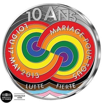 Officiële 10 euro Huwelijksmunt 2023 Pride, Postzegels en Munten, Verzenden