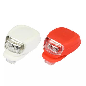 Benson LED fietslamp set - silicone - waterdicht - 3 stan..., Ophalen of Verzenden, Nieuw
