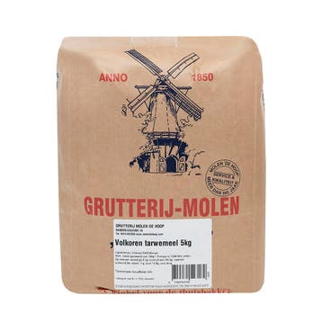 Molen de Hoop Volkoren Tarwemeel 5kg, Verzenden, Nieuw