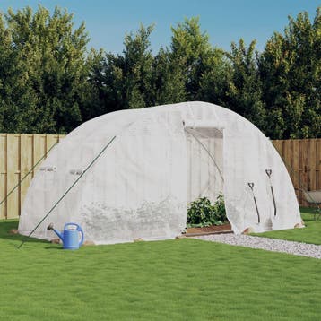vidaXL Tuinkas met stalen frame 10 m² 5x2x2,3 m, Verzenden, Nieuw