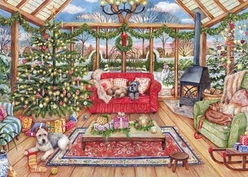 Falcon puzzel The Christmas Conservatory - Legpuzzel - 1000, Ophalen of Verzenden, Nieuw