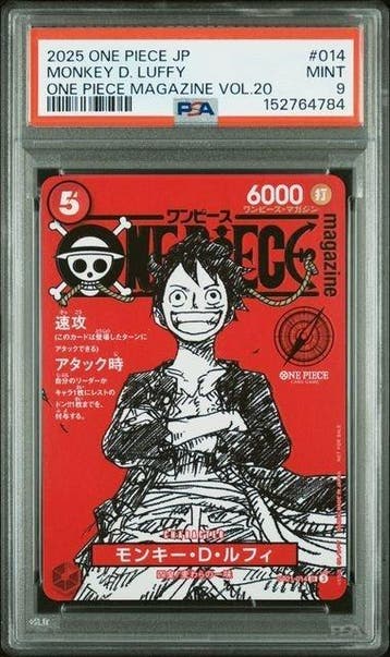 Bandai - 1 Graded card - One Piece - Monkey D. Luffy, Nieuw