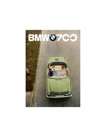 1962 BMW 700 CABRIO BROCHURE DUITS, Boeken, Nieuw, BMW, Author