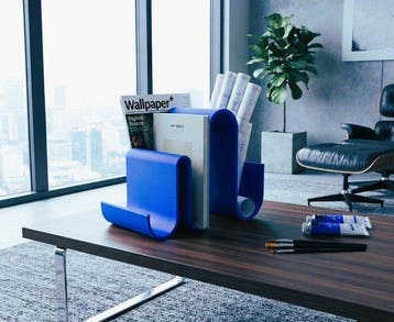 TiWo Design - Tijdschriftenhouder - Space Age Wave-stand