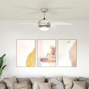 vidaXL Plafondventilator met licht en afstandsbediening Ø, Witgoed en Apparatuur, Verzenden, Nieuw