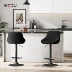 2dekans | Woltu Barkruk Metalen Frame en Fluweel Bekleding, Ophalen of Verzenden, Zo goed als nieuw