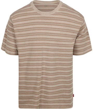 Levis T-Shirt Streep Vintage Kaki maat L Heren, Kleding | Heren, T-shirts, Verzenden, Nieuw, Maat 52/54 (L), Levi's