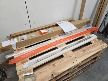 Klemmen en stabilisatiestang chroom voor zijwand voor, Ophalen of Verzenden, Nieuw, Chroom, Bad
