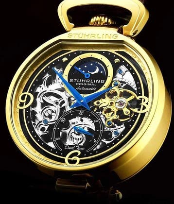 Stührling Original - Automatic - Moon Sun - Dual Time -, Sieraden, Tassen en Uiterlijk, Nieuw