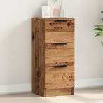 vidaXL Dressoir 30x30x70 cm bewerkt hout oud houtkleurig, Huis en Inrichting, Kasten | Dressoirs, Verzenden, Nieuw, Overige houtsoorten