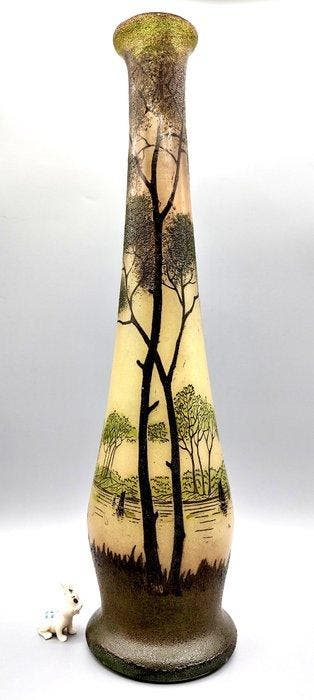 LEGRAS (1839-1916) - Vaas - Majestueuze grote vaas met