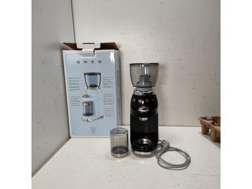 Smeg CGF11BLEU - Koffiemolen - 30 maalstanden - Zwart, Verzenden, Zo goed als nieuw