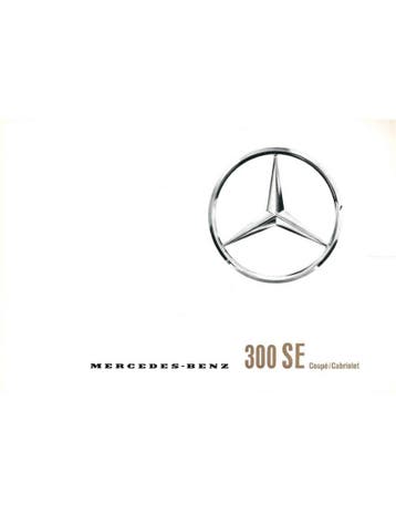 1963 MERCEDES BENZ 300 SE BROCHURE DUITS, Nieuw, Author