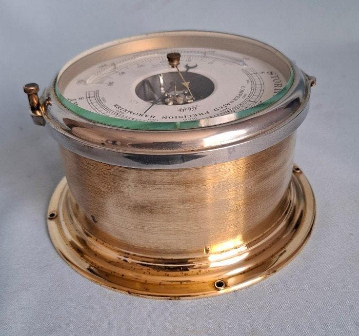 Schatz - Weerstation - Messing, Glas - Barometer/, Antiek en Kunst, Curiosa en Brocante