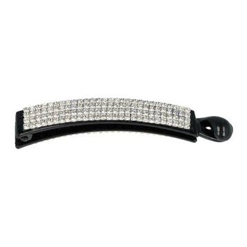 Haarspeld Bananenklem 9cm - Staartklem - Recht - Strass, Nieuw
