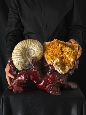 Vrije vorm - Hoogte: 30 cm - Breedte: 39 cm- 4.63 kg, Antiek en Kunst