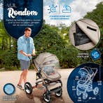 Kinderwagen 3 in 1 - Buggy - Wandelwagen - Kinderbuggy - Bei, Kinderen en Baby's, Verzenden, Zo goed als nieuw