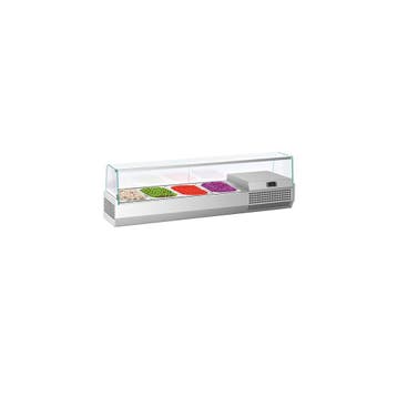 GGM Gastro | Opzetkoelvitrine PREMIUM PLUS - 1328x413mm - 4x, Verzenden