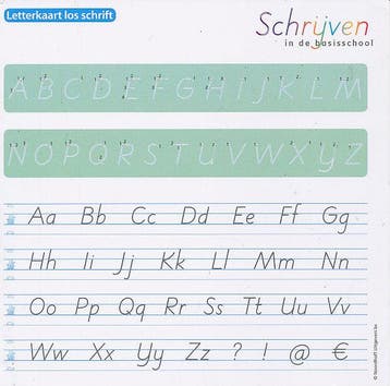 Schrijven in de basisschool Versie 3 Letterkaart los schrift, Verzenden, Nieuw