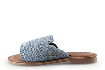 Lazamani Slippers in maat 37 Blauw, Slippers, Lazamani, Zo goed als nieuw, Verzenden