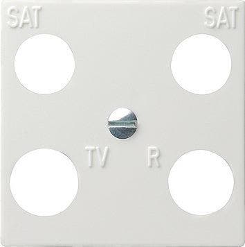 Gira 4-Weg Afdekplaat Accessoires Puur Wit - 025803, Verzenden, Nieuw, Overige typen