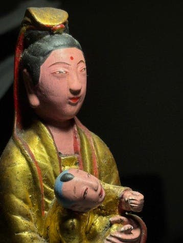 Child Granting Guanyin () Taiwan Late Qing Dynasty to