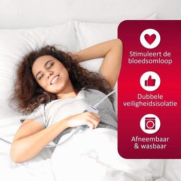 2dekans | alpina Elektrische Deken - Warmtedeken 1 Persoons, Ophalen of Verzenden, Zo goed als nieuw, Wit