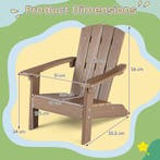 LIVSK Kinder-Adirondack-stoel - HIPS-kunststof - Ergonomisch, Verzenden, Nieuw