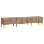 vidaXL TV-kast 147 x 34,5 x 30 cm Artisanaal eiken Bewerkt, Minder dan 50 cm, Verzenden, Nieuw, Minder dan 100 cm