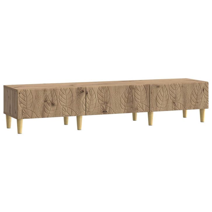 vidaXL TV-kast 147 x 34,5 x 30 cm Artisanaal eiken Bewerkt, Huis en Inrichting, Kasten | Televisiemeubels, Nieuw, Minder dan 50 cm