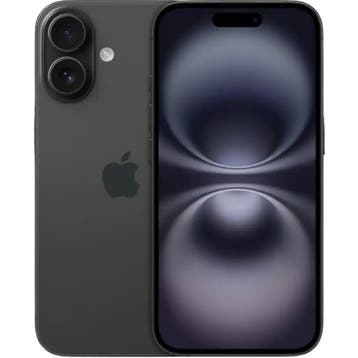 Refurbished iPhone 16 128GB Zwart, Verzenden, Nieuw