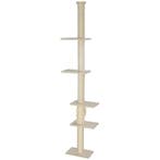 TRUUSK Krabpaal Plafondhoog 225-275 cm - Kattenboom met Plat, Verzenden, Nieuw