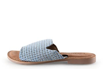 Lazamani Slippers in maat 39 Blauw, Kleding | Dames, Schoenen, Slippers, Lazamani, Zo goed als nieuw, Verzenden