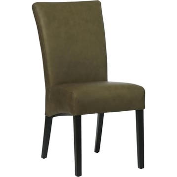 Leren eetkamerstoel Just - Rancho Green (olijf/groen) -, Overige kleuren, Bohemian, Eigentijds, Klassiek, Retro, Romantisch, Scandinavisch