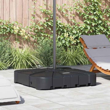 vidaXL Vrijhangende parasolvoet 150kg Zwart Hoogwaardig, Verzenden, Nieuw, Minder dan 1 meter, Parasolvoet