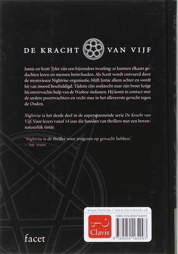 Nightrise / 3 Nightrise / De kracht van vijf / 3, Verzenden, Gelezen, Anthony Horowitz