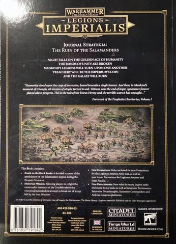 Journal Strategia Ruin of the Salamanders (warhammer nieuw), Hobby en Vrije tijd, Wargaming, Ophalen of Verzenden, Nieuw