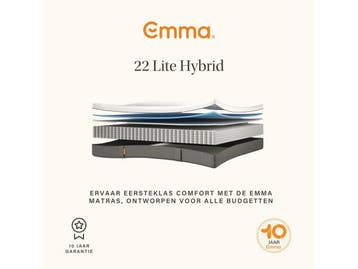 Veiling - Emma hybrid light matras 160X200, Nieuw