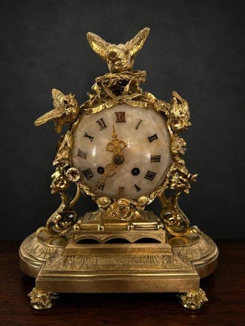 Klok Louis XVI Brons, Albast - 1850-1900 - Vincenti & Cie
