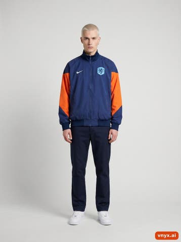 Nike Sportjassen Heren maat M Marineblauw Vintage, Ophalen of Verzenden, Nieuw