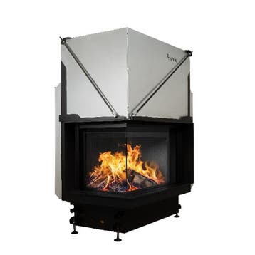 Inbouw Houtkachel Quattro 70 Links Glas Premium Edition, Nieuw