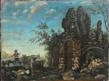 Italiaanse school (XVIII) - Paesaggio con Armenti