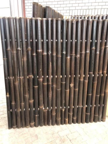 Outlet bamboe schuttingen - 180x180 cm - Donker, Verzenden, Nieuw