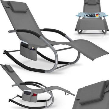 2dekans | tectake® Ligstoel Taya - Ergonomisch Ligbed voor, Ophalen of Verzenden, Zo goed als nieuw