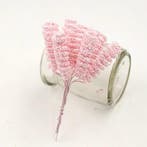 Foam Curly Stamen Bacca Pick Roze 12 stuks, Ophalen of Verzenden, Nieuw