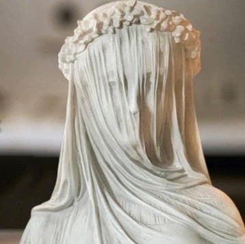sculptuur, La Dama Velata - 35 cm - andere