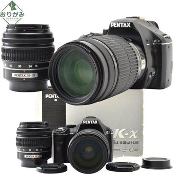 Pentax K-x + smc DAL 3.5-5.6/18-55mm AL + 4-5.8/55-300mm, Nieuw