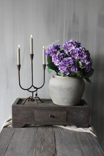 Namaak bos Hortensia bloeiend purple 55 cm, Ophalen of Verzenden, Nieuw