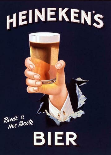 Heineken's bier biedt u het beste reclamebord, Verzenden, Nieuw
