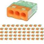 Vintex 3-polige Oranje Lasklem 0.2-2.5 mm² - Veilig LED Toeb, Ophalen of Verzenden, Nieuw